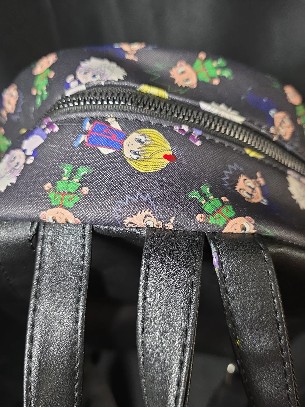 Hunter x Hunter Black Character Print Mini Backpack